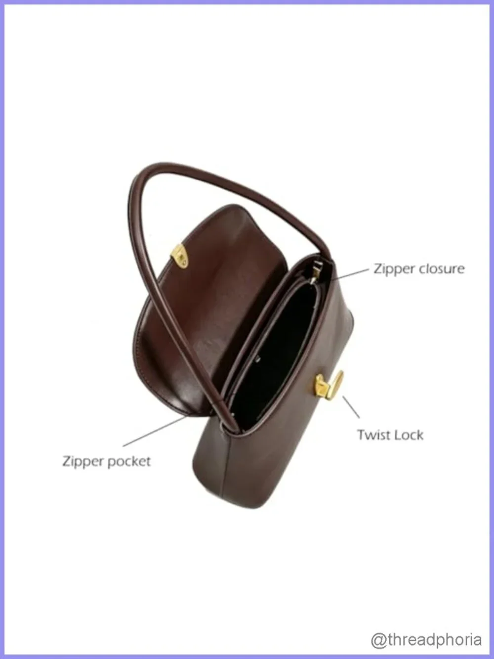 Vintage Faux Leather Hobo Handbag Shoulder Purse Women Retro Small